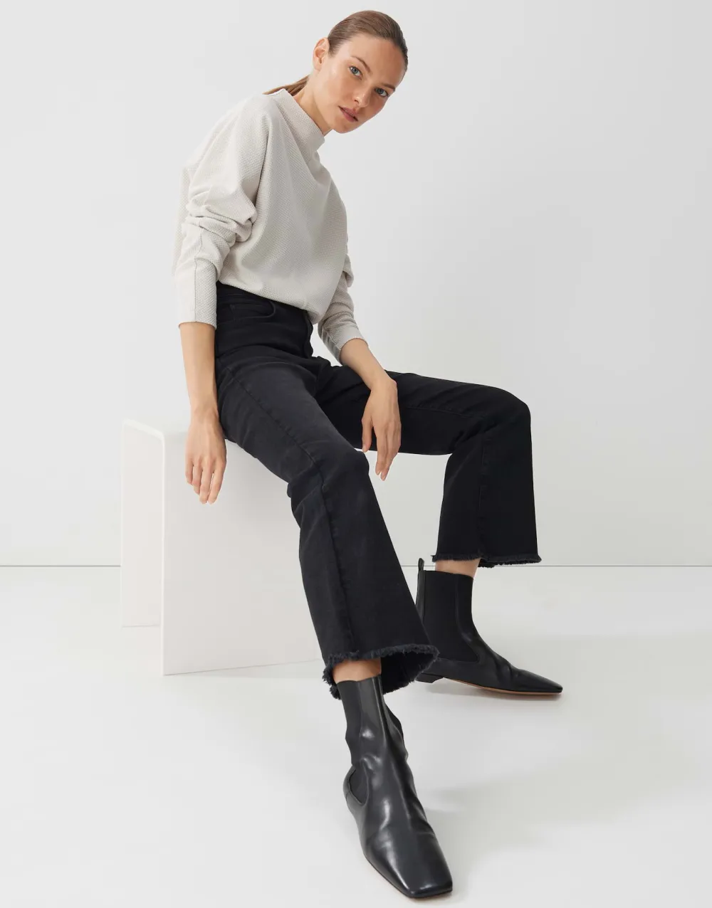 kick_flared_jeans_ciflare_charcoal_6.webp someday Kick Flared Jeans Ciflare Charcoal^ Jeans