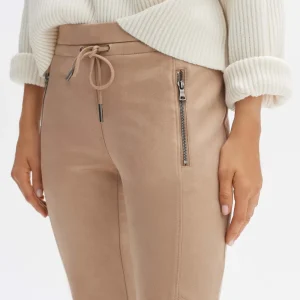 OPUS Fashion Kunstleren Broek Elvina^ Broeken