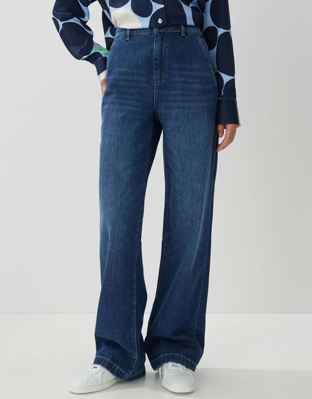 wide_leg_jeans_celen_dynamic_blue_1.webp someday Wide Leg Jeans Celen Dynamic Blue^ Jeans