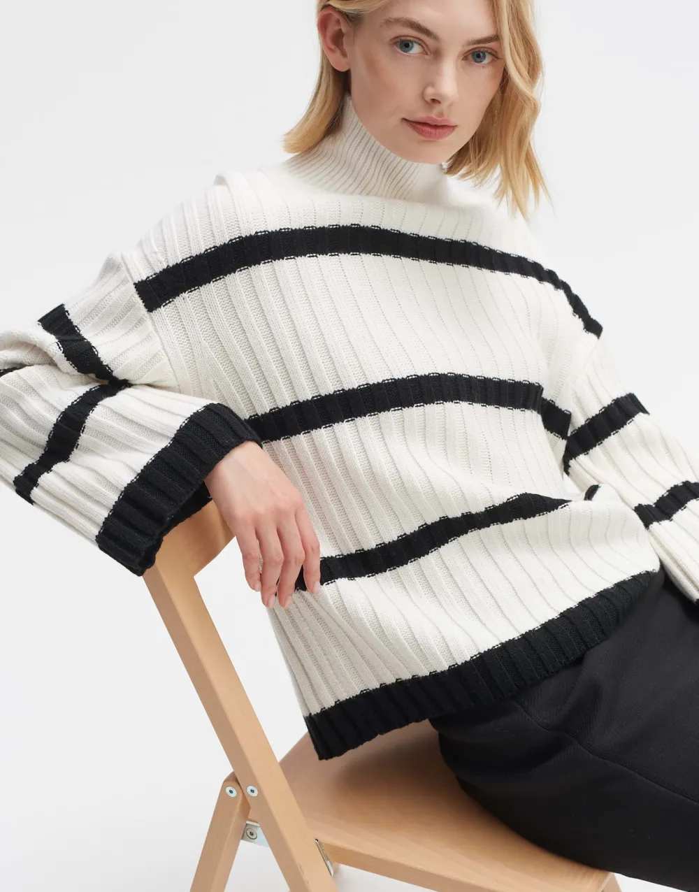 wollen_trui_pory_stripe_5.webp OPUS Fashion Wollen Trui Pory Stripe^ Gebreide Items